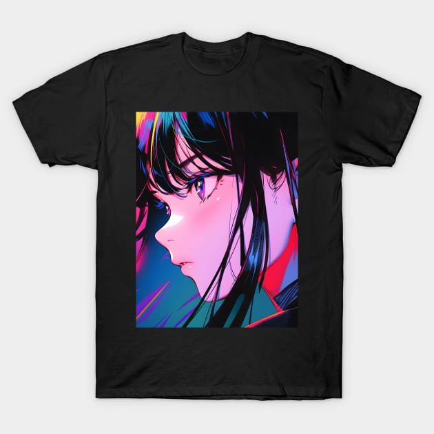Cybernetic Journeys: Ghost in the Shell Aesthetics, Techno-Thriller Manga, and Mind-Bending Cyber Warfare Art T-Shirt by insaneLEDP